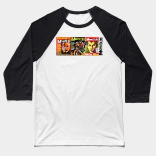 Classic Famous Monsters of Filmland Series 12 Baseball T-Shirt